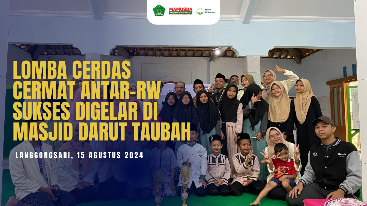 Lomba Cerdas Cermat Antar-RW Sukses Digelar di Masjid Darut Taubah